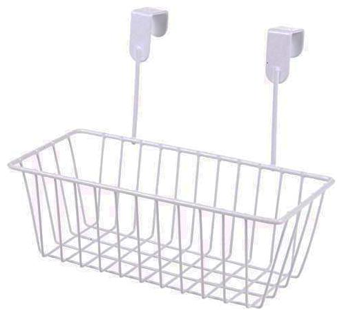

House of Quirk Over Door Kitchen Cabinet Storage Basket Undershelf Rack Holder Hanging Organiser - White