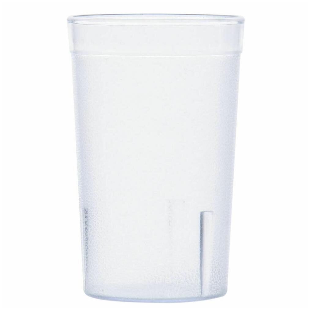 

HUBERT Plastic Drinking Glass 9 Ounce Clear SAN 12 Per Case