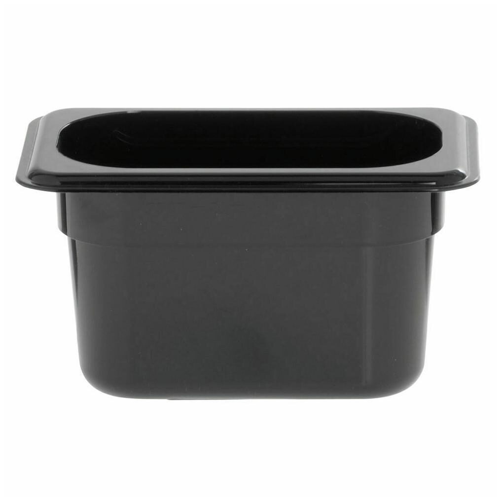 

HUBERT 1 9 Size Cold Food Pan Black Polycarbonate - 4 D