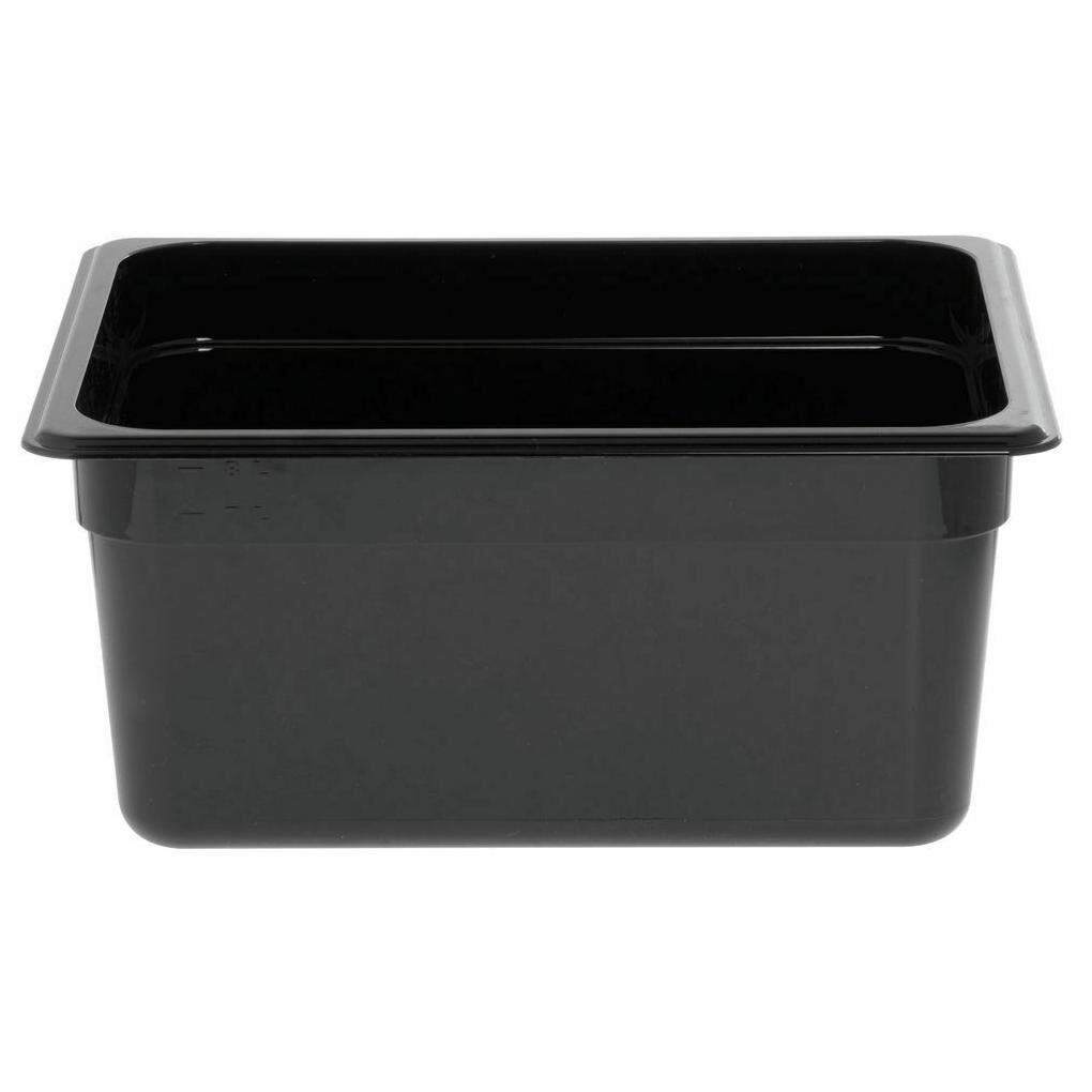 

HUBERT 1 2 Size Cold Food Pan Black Polycarbonate - 6 D