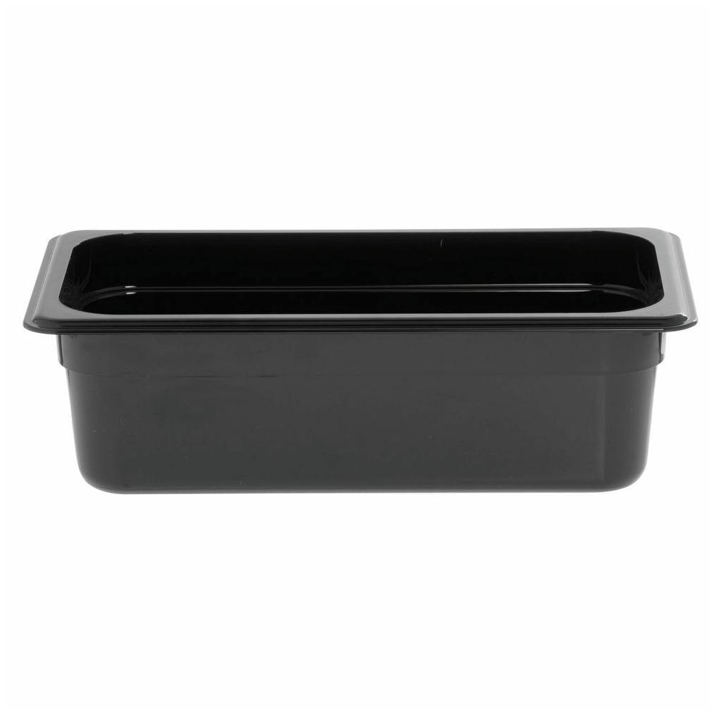 

HUBERT 1 3 Size Cold Food Pan Black Polycarbonate - 4 D