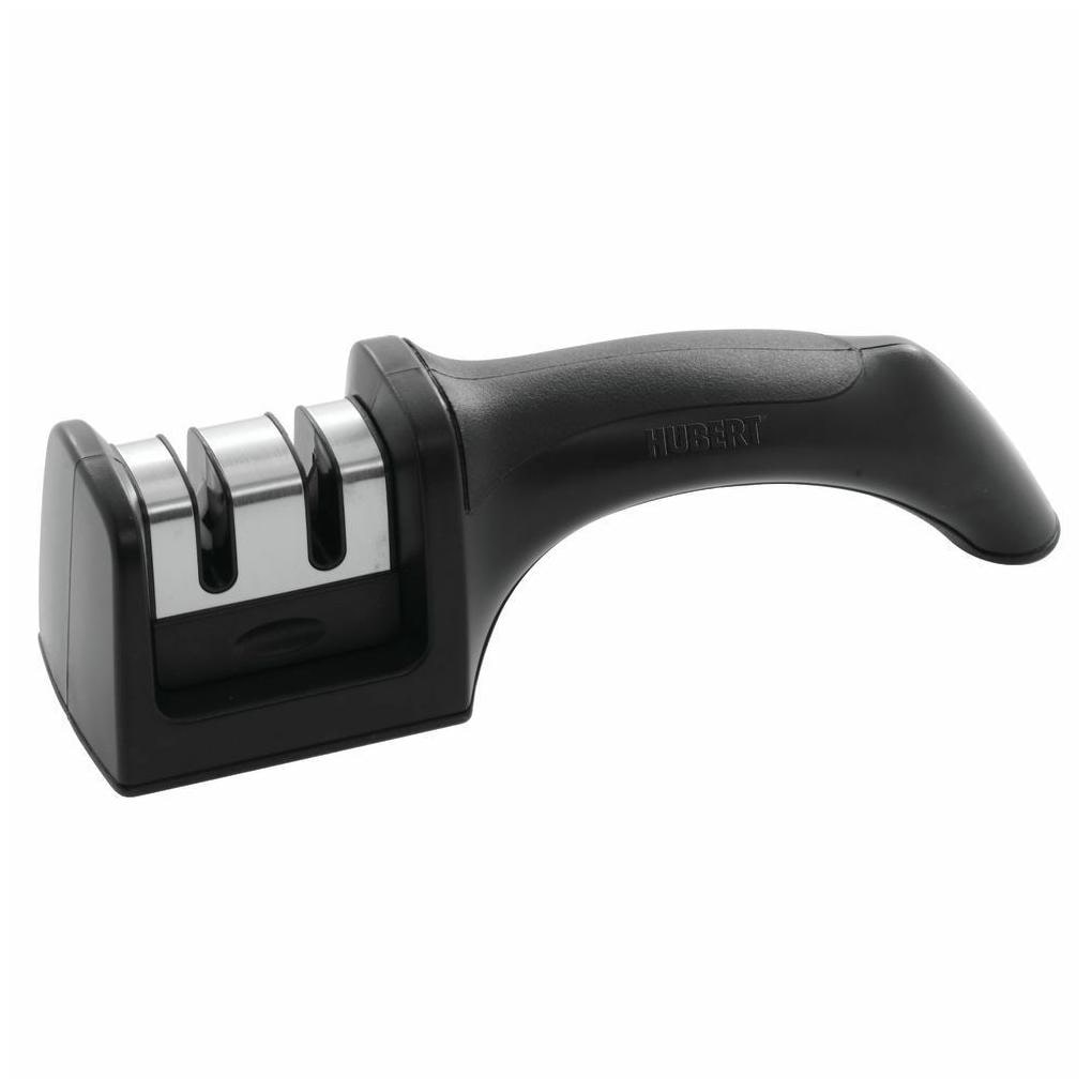 

HUBERT Black ABS Plastic Dual-Action Handheld Knife Sharpener - 7 1 2 L