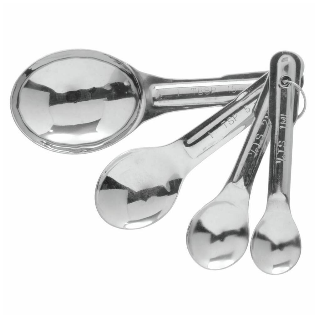 

HUBERT Measuring Spoon Set Stainless Steel with Standard Strip Handles