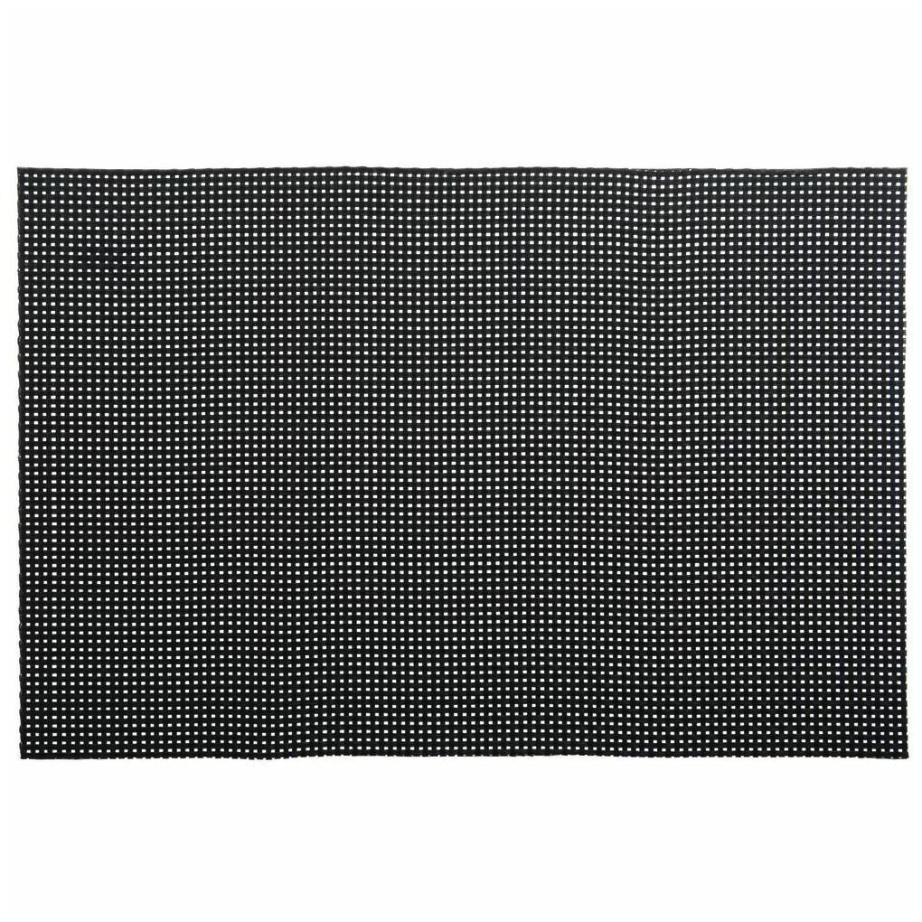 

HUBERT Placemat Black Vinyl - 11 4 5 W x 17 3 4 L 12 Per Case