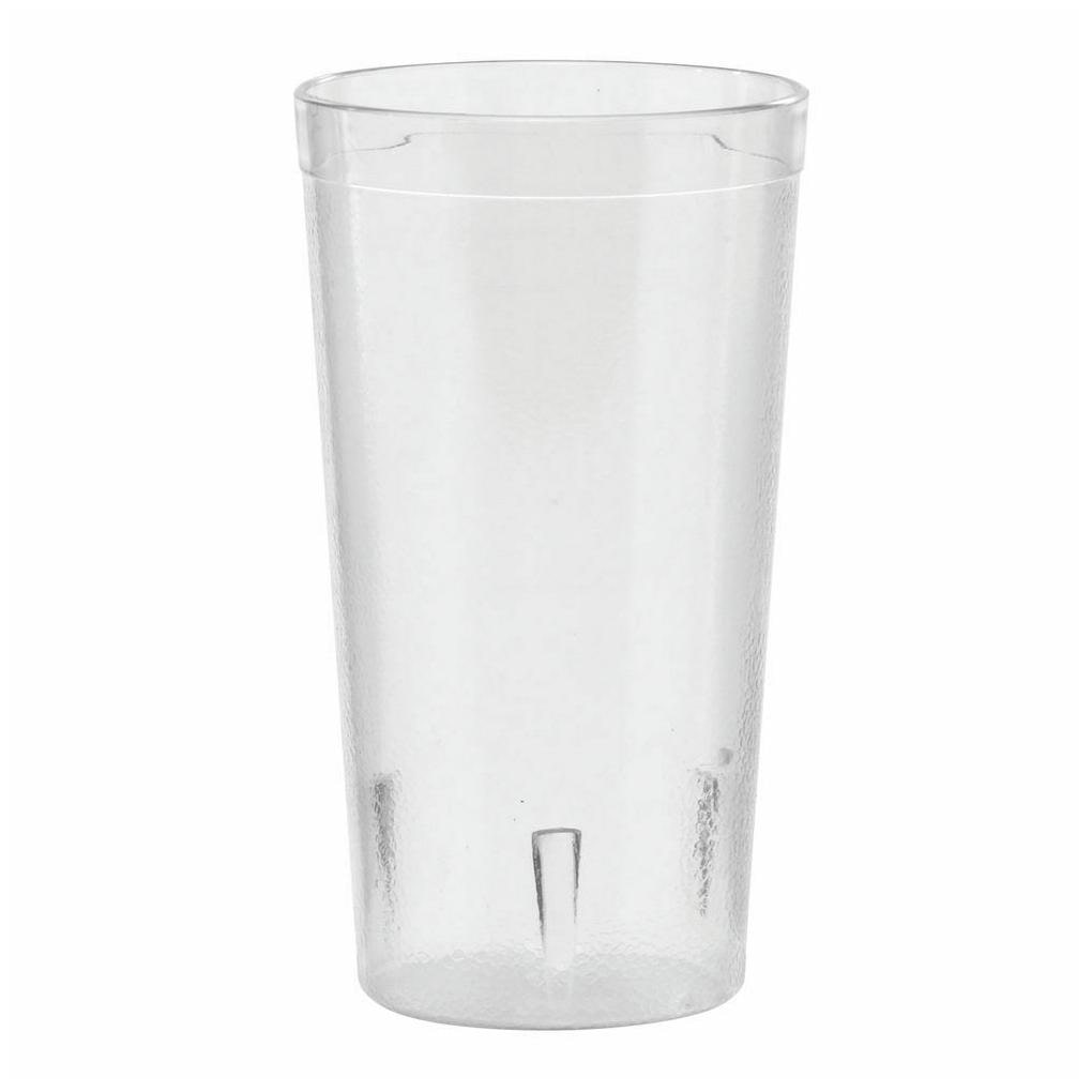 

HUBERT Clear Plastic Tumbler Drinking Glass 16 Ounce