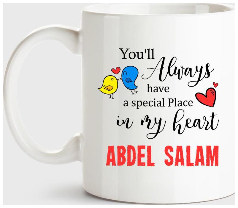 

Huppme Abdel Salam Always Have A Special Place In My Heart Love White Coffee Name Ceramic Mug