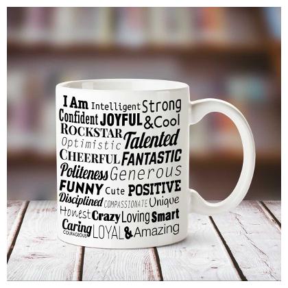 

Huppme Good Personality White Ceramic coffee Name Mug