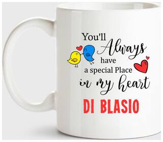 Huppme Di Blasio Always Have A Special Place In My Heart Love White Coffee Name Ceramic Mug