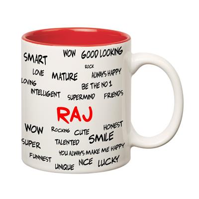 

Huppme Good Personality Raj Inner Red Mug