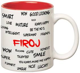 Huppme Good Personality Firoj Inner Red Mug