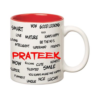 

Huppme Good Personality Prateek Inner Red Mug