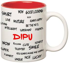 Huppme Good Personality Dipu Inner Red Mug
