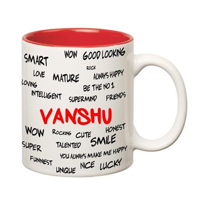 

Huppme Good Personality Vanshu Inner Red Mug