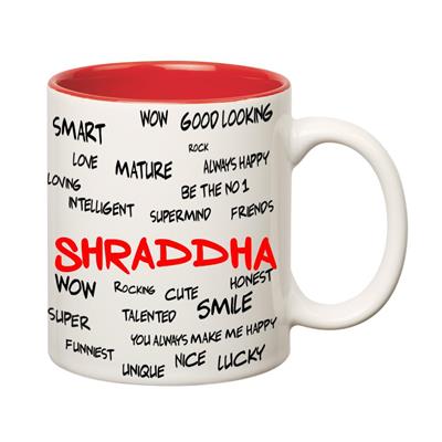 

Huppme Good Personality Shraddha Inner Red Mug