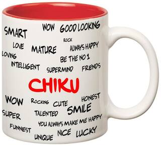 Huppme Good Personality Chiku Inner Red Mug