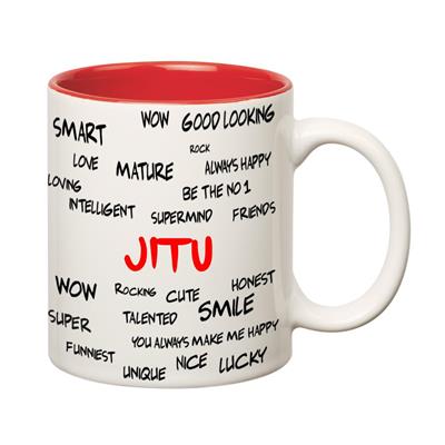 

Huppme Good Personality Jitu Inner Red Mug