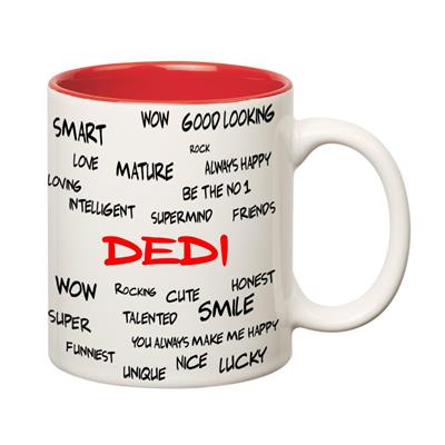 

Huppme Good Personality Dedi Inner Red Mug