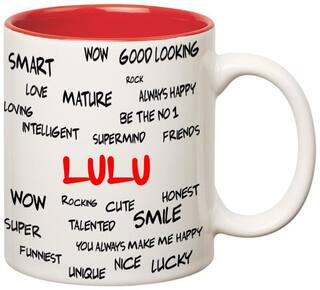 Huppme Good Personality Lulu Inner Red Mug