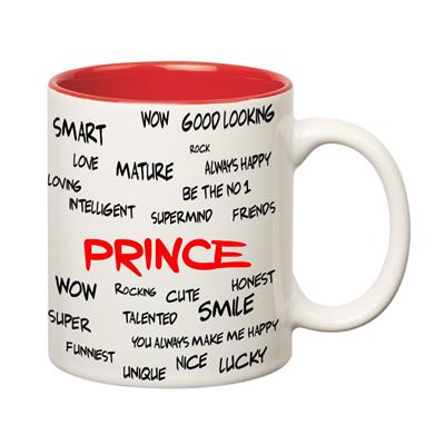 

Huppme Good Personality Prince Inner Red Mug
