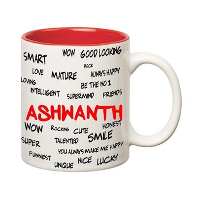

Huppme Good Personality Ashwanth Inner Red Mug