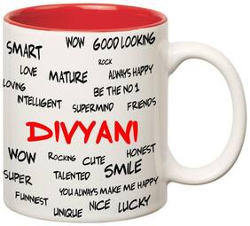 Huppme Good Personality Divyani Inner Red Mug