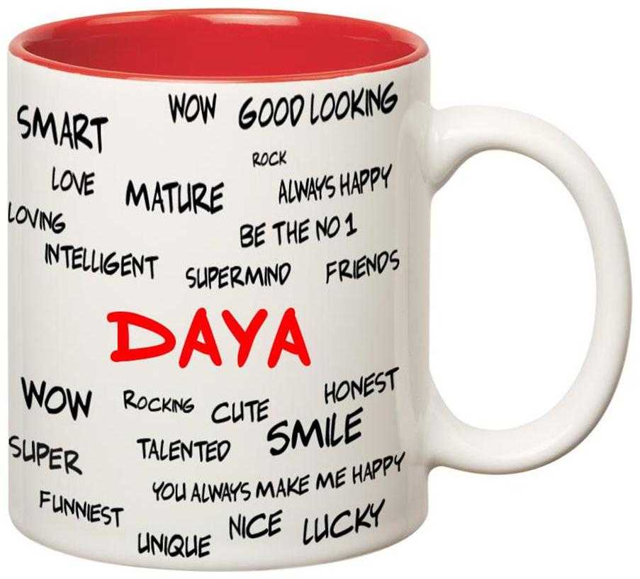 

Huppme Good Personality Daya Inner Red Mug