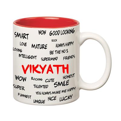 

Huppme Good Personality Vikyath Inner Red Mug