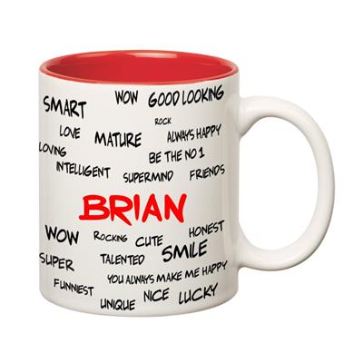 

Huppme Good Personality Brian Inner Red Mug