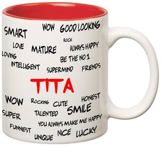Huppme Good Personality Tita Inner Red Mug