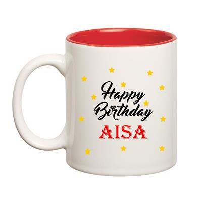 

Huppme Happy Birthday Aisa Inner Red Mug