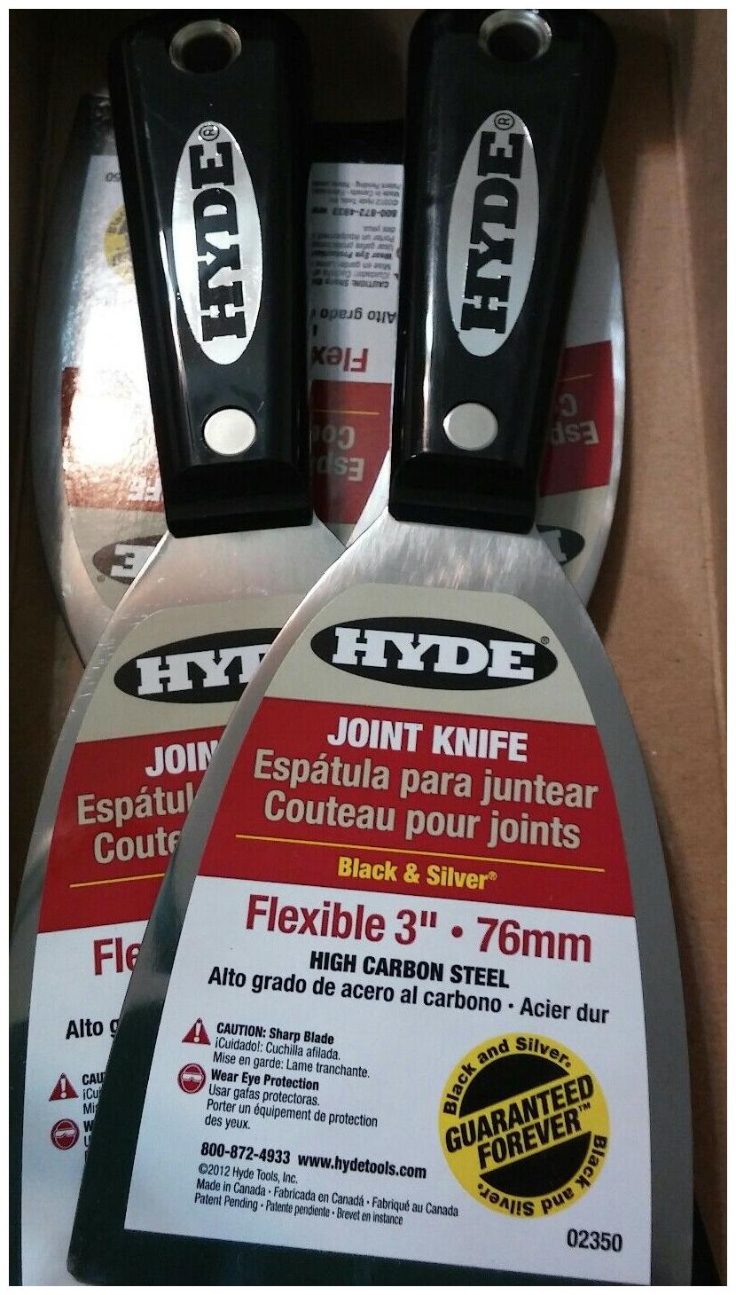 

Hyde Tools 3 Flexible Black Silver Joint Knife Pack of 5 PN 02350