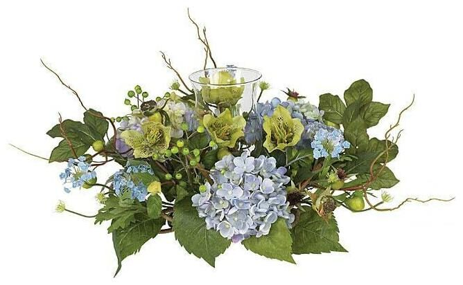 

Hydrangea Candleabrum Silk Flower Arrangement Multi