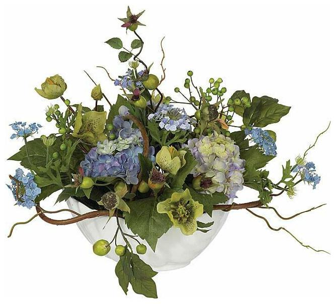 

Hydrangea Silk Flower Centerpiece Arrangement White
