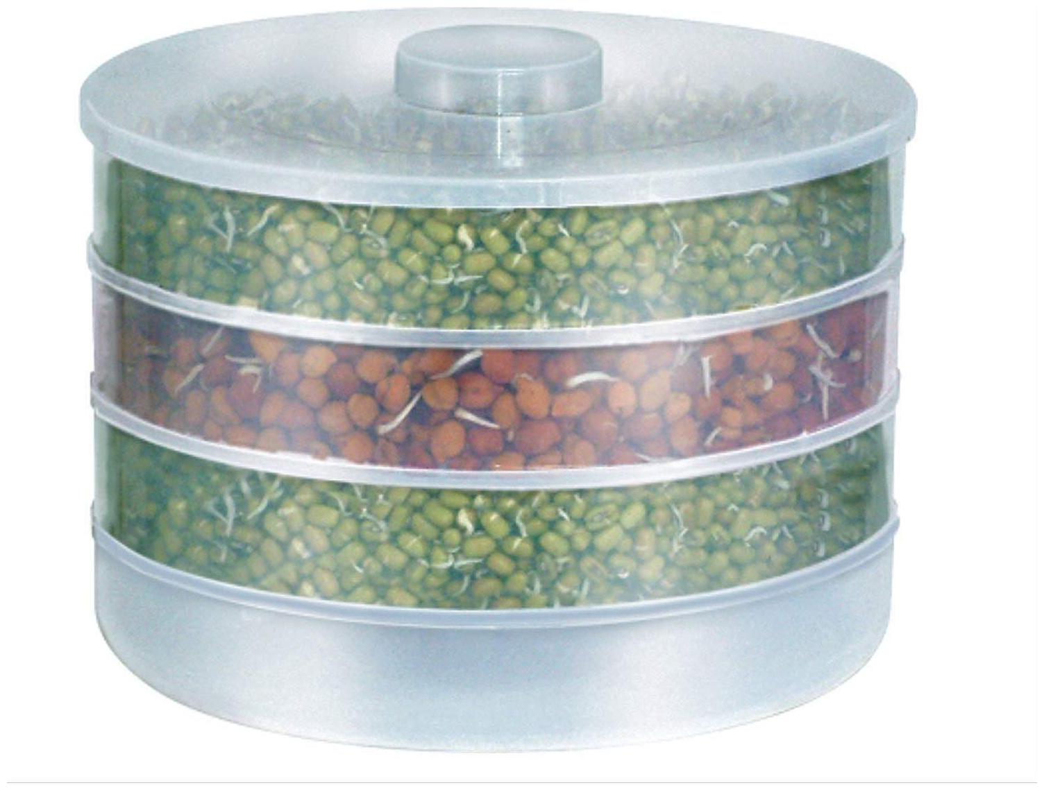 

I Divas Organic Plastic Box Hygienic Sprout Maker with 3 Container for Home
