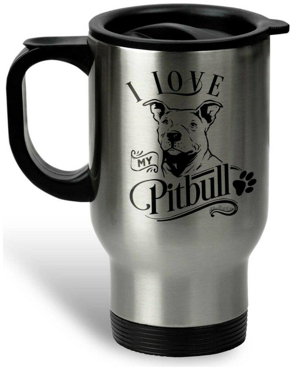 

I Love My Pitbull Coffee Mug or Pitbull Coffee Cup Pit Bull Mug or Pitbull Gift