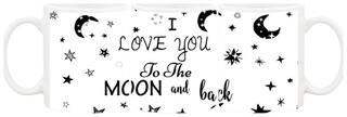 I LOVE U Ceramic Coffee Mug by AshvahTM - MUG981