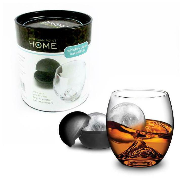 

Ice Ball Whiskey Glass and Ice Ball Set by Meridian Point Home 2pc