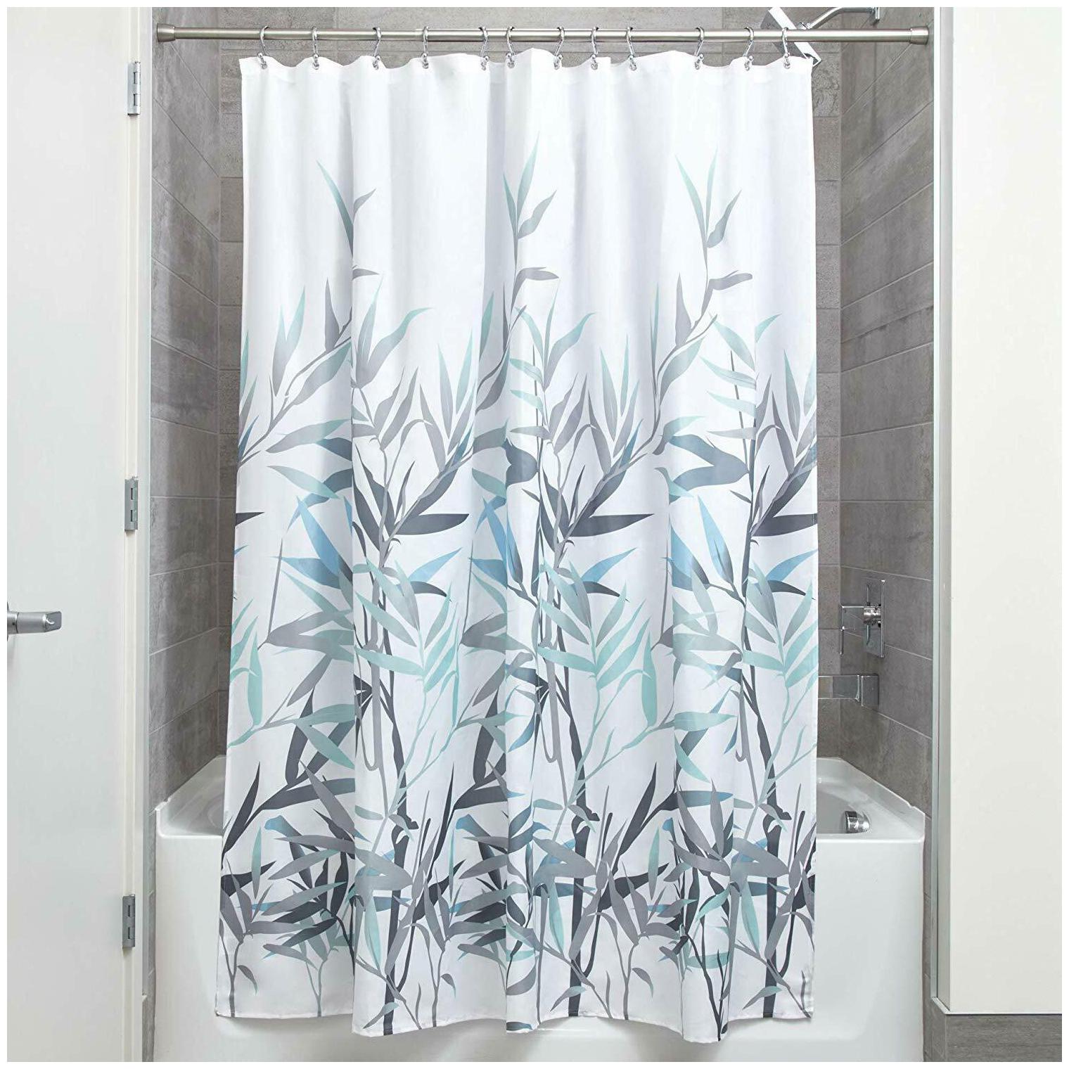 

iDesign Anzu Fabric Shower Curtain Water-Repellent and Mold- and Mildew-Resistan