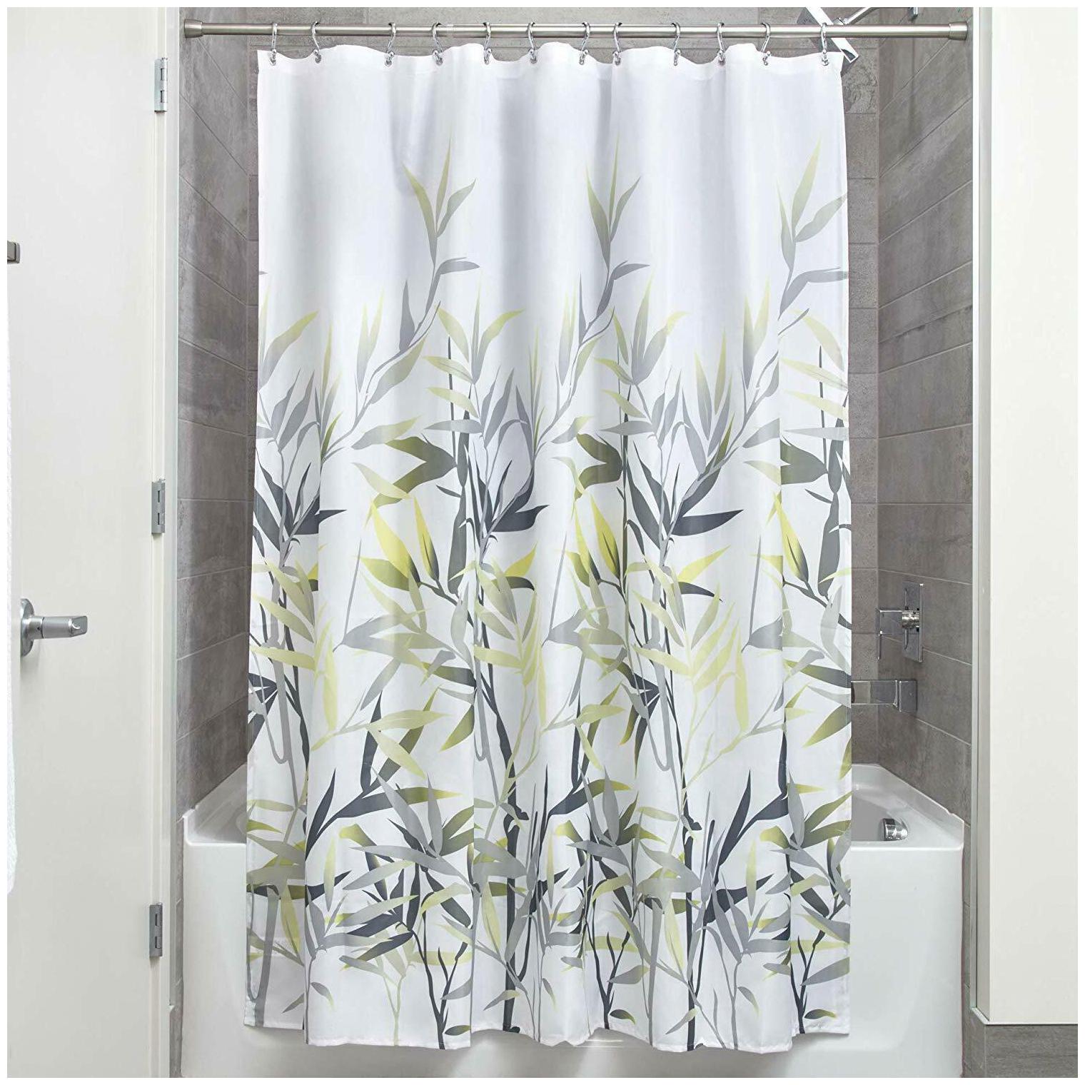 

iDesign Anzu Fabric Shower Curtain Water-Repellent and Mold- and Mildew-Resistan