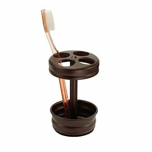 

iDesign Olivia Metal Toothbrush Holder Stand for Bathroom Vanity Countertops