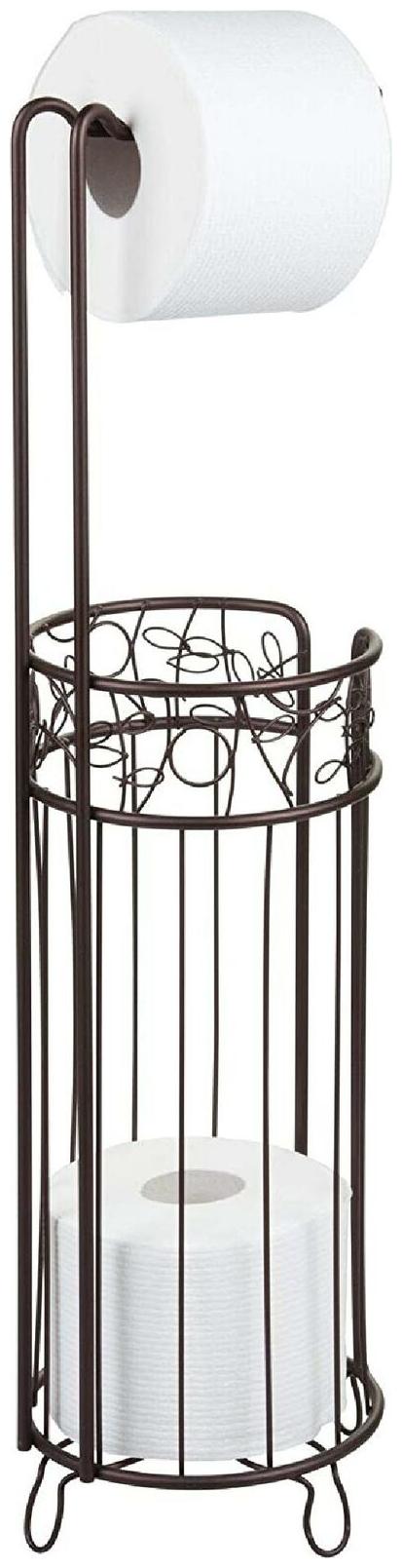 

Idesign Twigz Steel Free-Standing Toilet Paper Storage Dispenser - 7 X 7 X 25