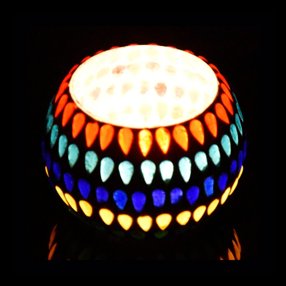 

iHandikart Glass Multi Tea light holder