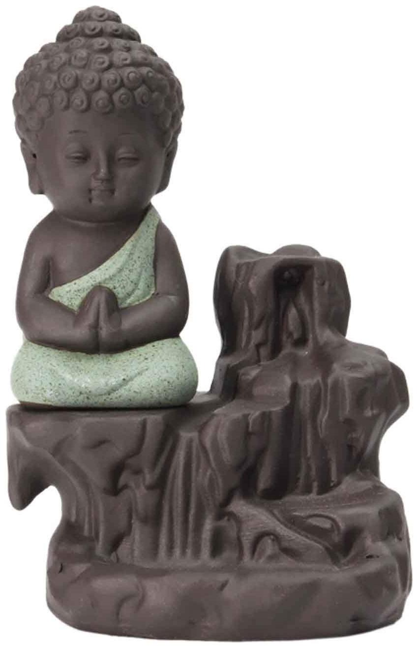 

iHandikart Handicrafts Polyresin Material Handmade showpiece Smoking Fountain With 10 Backflow Incense Cones