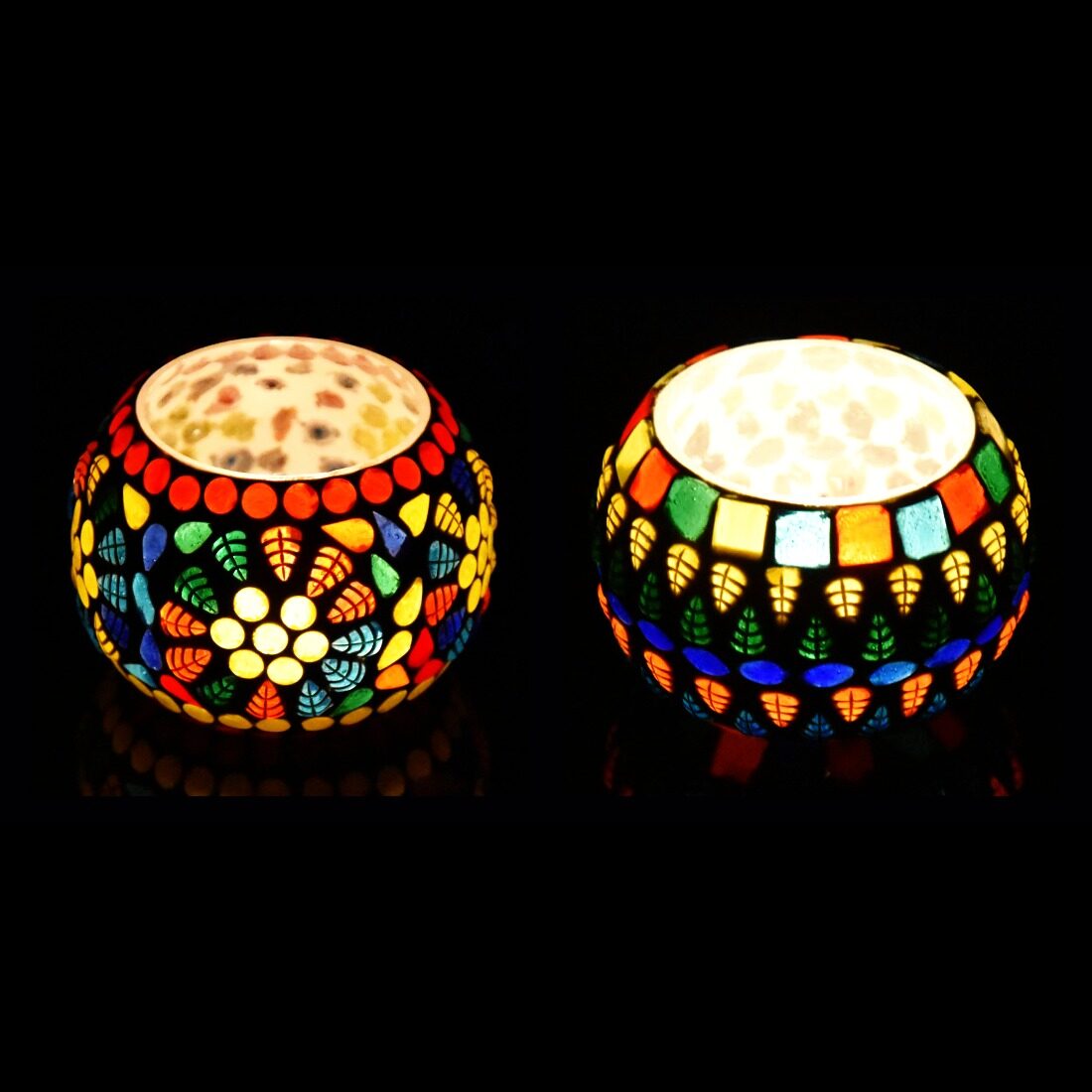 

iHandikart Glass Multi Tea light holder