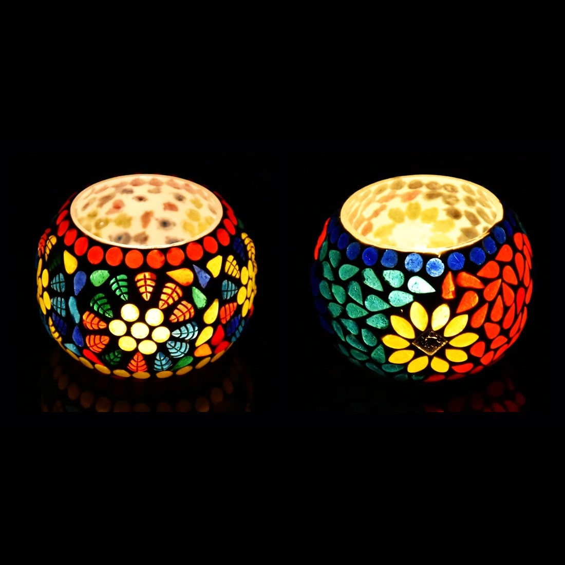 

iHandikart Glass Multi Tea light holder
