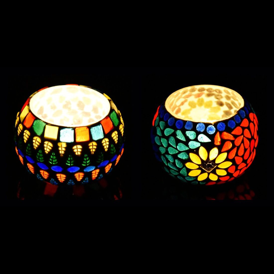 

iHandikart Glass Multi Tea light holder