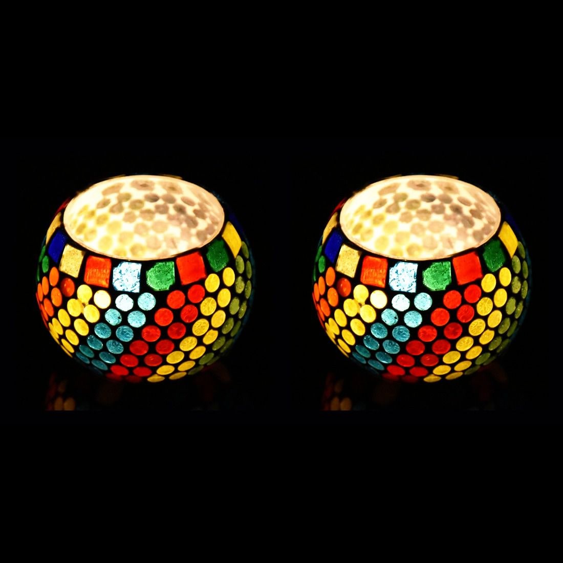 

iHandikart Glass Multi Tea light holder