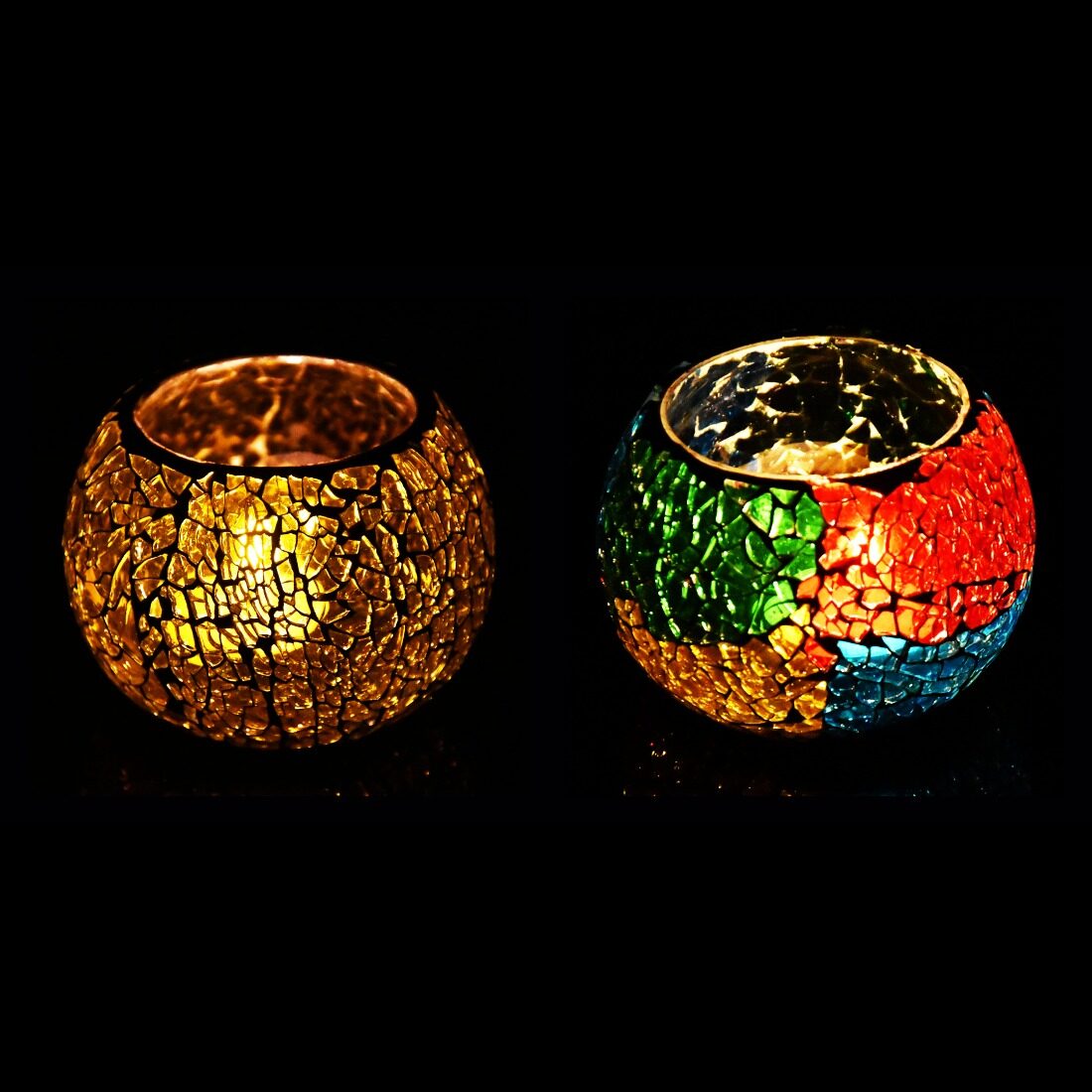 

iHandikart Glass Multi Tea light holder