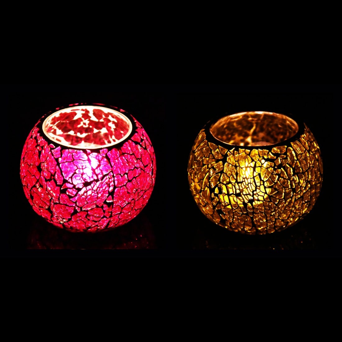 

iHandikart Glass Multi Tea light holder