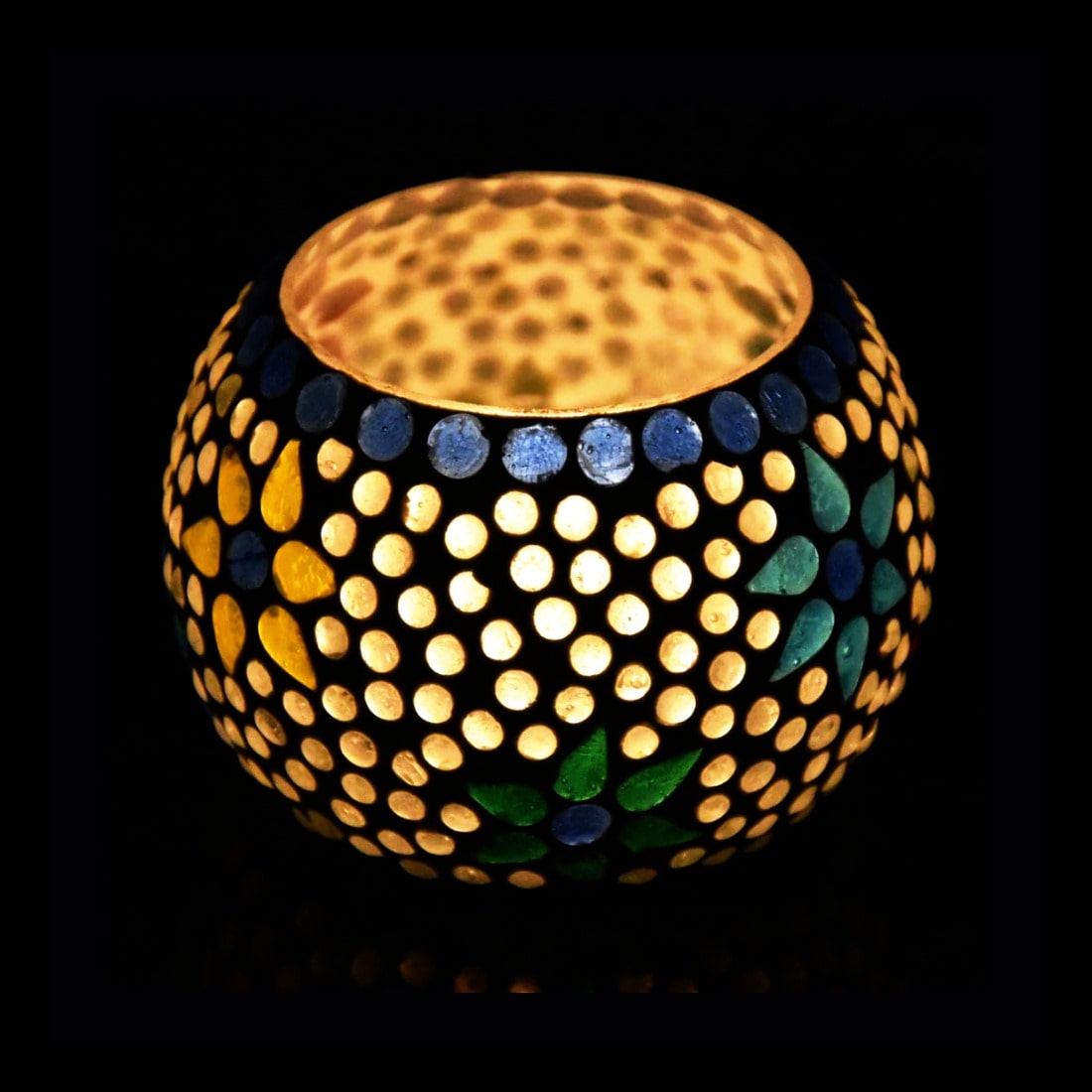 

iHandikart Glass Multi Tea light holder